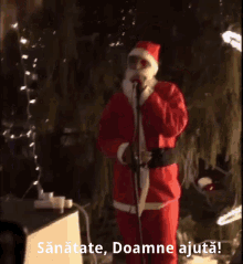 sanatate santa costume singing