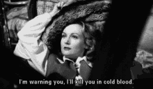 Carole Lombard Im Warning You GIF - Carole Lombard Im Warning You Ill Kill You GIFs