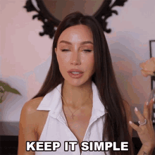 Keep It Simple Coco Lili GIF - Keep It Simple Coco Lili The Simple The Better GIFs