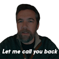 Let Me Call You Back Andy Bouchard Sticker - Let Me Call You Back Andy Bouchard Evil Stickers