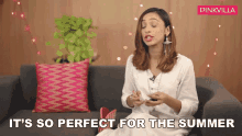 Its So Perfect For The Summer Hesha Chimah Pathak GIF - Its So Perfect For The Summer Hesha Chimah Pathak Pinkvilla GIFs