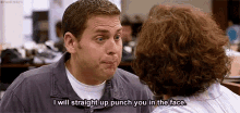21jump street jonah hill schmidt i will straight up punch you in the face aggressive