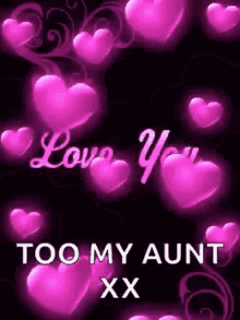 love you hearts i love you my aunt love