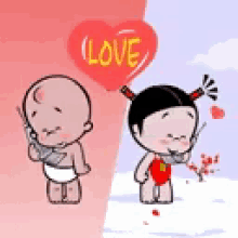 Cartoon Love GIF - Cartoon Love Baby - Discover & Share GIFs
