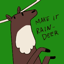 Make It Rain Reindeer GIF - Make It Rain Reindeer GIFs