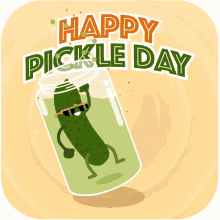happy pickle day pickle dancing pickle day happy dance