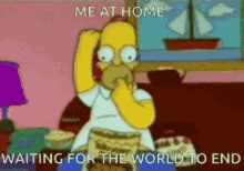 Bored In The House End Of The World GIF - Bored In The House End Of The World Homer GIFs