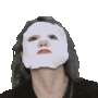 Xu Xinwen Facial Mask Sticker - Xu Xinwen Facial Mask Surprised Stickers