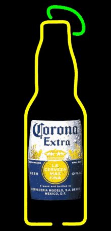 Cinco De Drinko Corona Beer GIF - Cinco De Drinko Corona Beer Neon Light GIFs