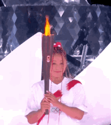 Naomi Osaka Hair Flip GIF - Naomi Osaka Hair Flip Olympic Torch GIFs