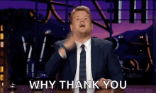 Bowing James Corden GIF - Bowing James Corden Why Thank You GIFs