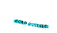 Cold Outside Freezing Sticker - Cold Outside Cold Freezing Stickers