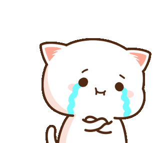 Peachcat Crying Sticker - Peachcat Crying Tears Stickers