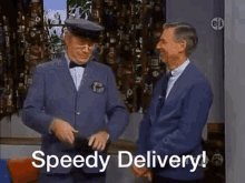 Speedy Delivery Mr Rogers Neighborhood GIF - Speedy Delivery Mr Rogers Neighborhood Mr Mcfeely GIFs
