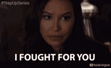 i fought for you i went to bat for you tell admit acknowledge i fought for you i went to bat for you tell admit acknowledge