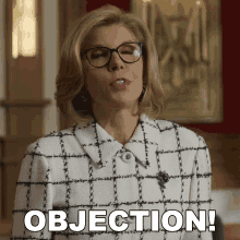 Objection Diane Lockhart GIF - Objection Diane Lockhart The Good Fight GIFs