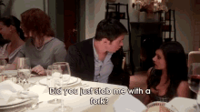 Don'T Text My Fork Stabbing Skills GIF - Mindy Danny Themindyproject GIFs