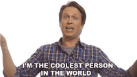 Im The Coolest Person In The World Pete Holmes Sticker - Im The Coolest Person In The World Pete Holmes Big Think Stickers