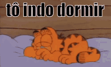 Tô Indo Dormir / Garfield / Boa Noite GIF - Garfield Going To Sleep Good Night GIFs