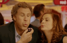 Blowing On The Dice GIF - Will Ferrell Amy Poehler The House GIFs