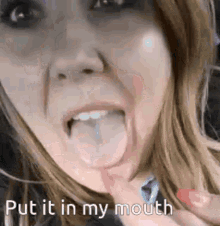Nikky Put It In My Mouth GIF - Nikky Put It In My Mouth Tongue GIFs