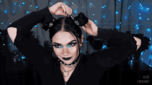 alice lockhart gothic girl goth girl spiked collar choker