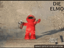 Elmo Drink GIF - Elmo Drink Explode GIFs