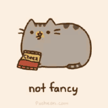Not Fancy Pusheen GIF - Fancy Notfancy Pusheen GIFs
