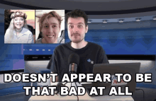 Doesnt Appear To Be That Bad At All Benedict Townsend GIF - Doesnt Appear To Be That Bad At All Benedict Townsend Youtuber News GIFs