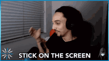 Stick On The Screen Stick It GIF - Stick On The Screen Stick It On The Screen GIFs