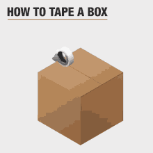 Moving How To Tape A Box GIF - Moving How To Tape A Box Moving Boxes GIFs
