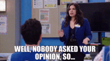 Superstore Amy Sosa GIF - Superstore Amy Sosa Well Nobody Asked Your Opinion So GIFs