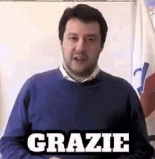 Grazie Mille Ti Ringrazio Ringraziare Ringrazio Matteo Salvini Lega Nord GIF - Thank You Very Much Thanks Grateful GIFs