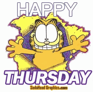 Happy Thursday Garfield GIF - Happy Thursday Garfield GIFs