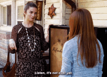 Schitts Creek Alexis Rose GIF - Schitts Creek Alexis Rose Listen Its Not Over Yet GIFs