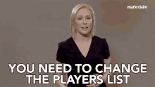 You Need To Change The Players List Election GIF - You Need To Change The Players List Election Political Campaign GIFs