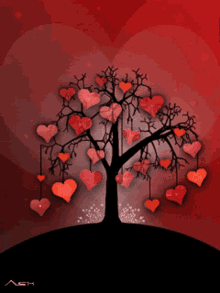 Hearts Love GIF - Hearts Love Tree GIFs