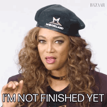 Im Not Finished Yet Tyra Banks GIF - Im Not Finished Yet Tyra Banks Harpers Bazaar GIFs
