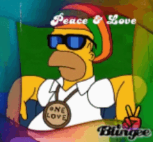 Pueblaenpaz One Love GIF - Pueblaenpaz One Love Homer GIFs