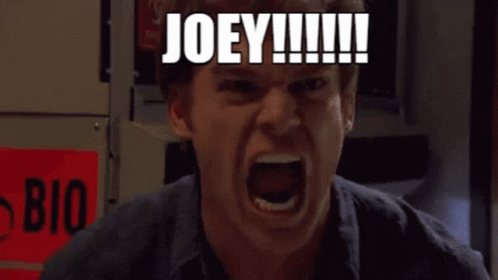 Joey Scream GIF - Joey Scream Yell GIFs