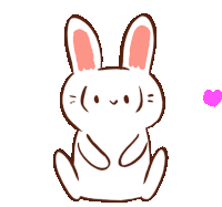 Catscafe Rabbit Sticker - Catscafe Rabbit Love Stickers
