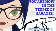 Savage Teepee GIF - Savage Teepee Barbara Blue GIFs