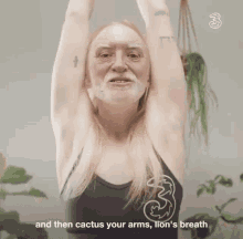 Hide The Pain Harold Yoga GIF - Hide The Pain Harold Yoga Cactus Your Arms GIFs