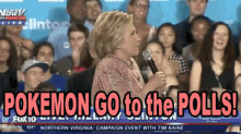 Pokemon Go To The Polls GIF - Pokemon Go To The Polls Hillary Clinton GIFs