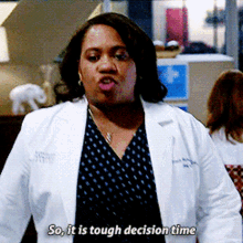 Greys Anatomy Miranda Bailey GIF - Greys Anatomy Miranda Bailey So It Is Tough Decision Time GIFs