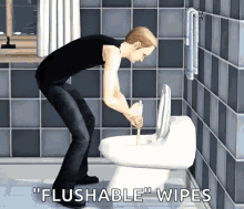 Toilet Plumbing GIF - Toilet Plumbing The Sims GIFs