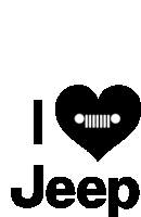 I Love Jeep Heart Sticker - I Love Jeep Jeep Heart Stickers