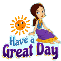 Have A Great Day Indumati Sticker - Have A Great Day Indumati Chhota Bheem Stickers