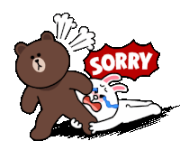 Brown Cony Sticker - Brown Cony Brown And Cony Stickers