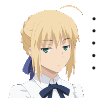 Saber Fate Stay Night Sticker - Saber Fate Stay Night Speechless Stickers
